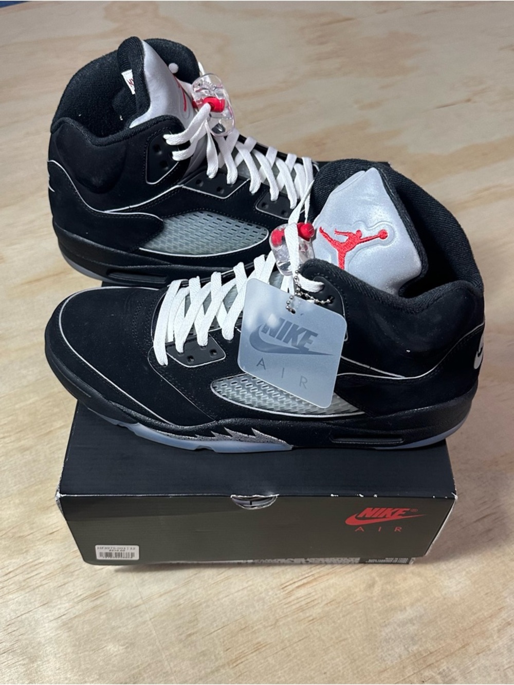 2025 Air Jordan 5 Black Metallic REIMAGINED With Box HF3975-001 Sneakers Mens 12